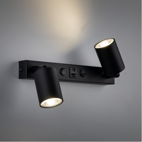 Настінний світильник TK Lighting Top 39x18 см Чорний (TK10277)