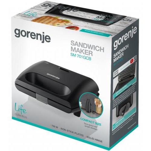Бутербродниця Gorenje SM 701 GCB (SW-2027) (6485809) Бутербродниця Gorenje SM 701 GCB (SW-2027) (6485809)