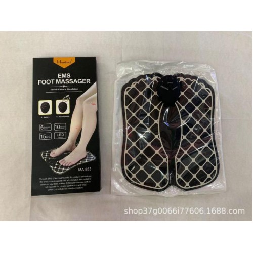 Масажний електричний килимок для ніг Foot Massager EMS Чорний Масажний електричний килимок для ніг Foot Massager EMS Чорний