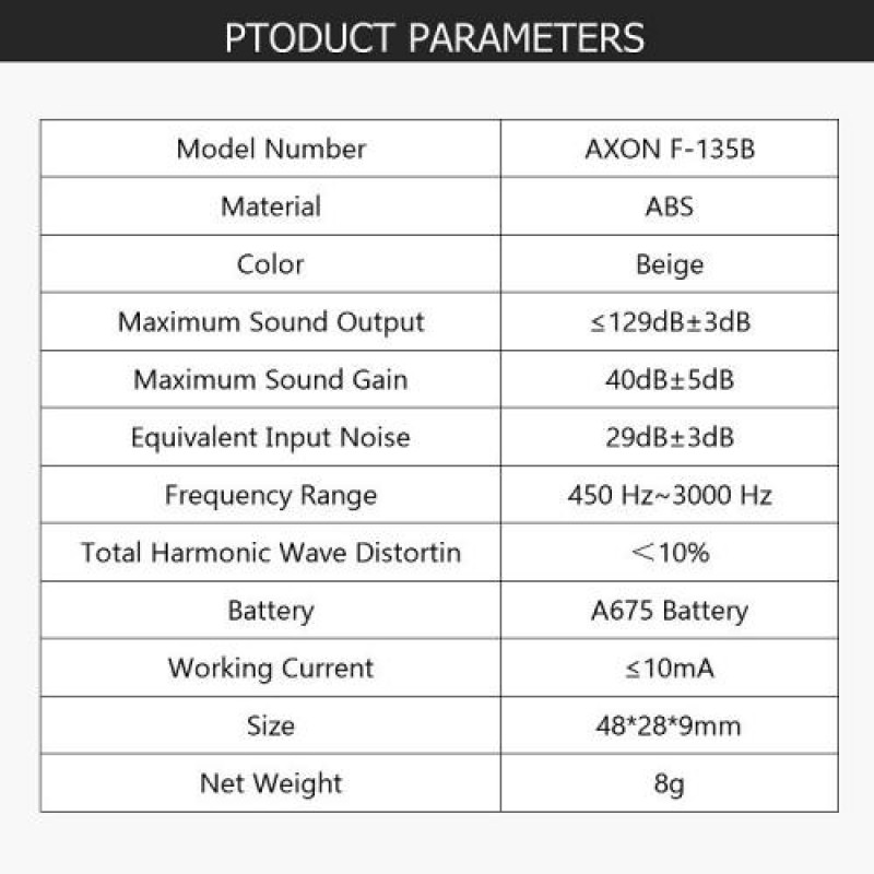 Слуховий апарат завушний Axon F-135B
