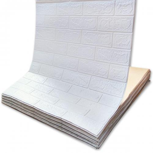 Самоклеюча 3D панель Sticker Wall під білу цеглу в рулоні 20000x700x3мм (R001-3-20)