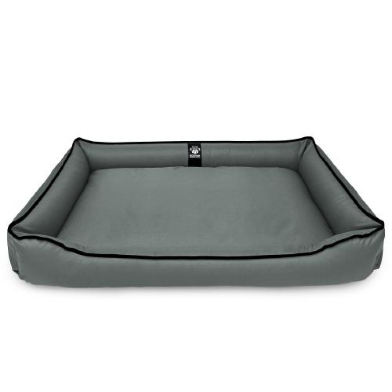 Лежак ліжко для собак всіх порід EGO Bosyak Waterproof 2XL 115х95 Сірий (спальне місце для великих собак)