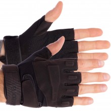 Тактичні рукавички з відкритими пальцями BLACKHAWK BC-4380 (р-р L) Чорний (PT0162)