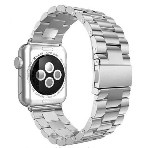 Браслет BeWatch для Apple Watch series 3 4 | 5 | 6 із шириною корпусу 38|40mm класичний сталевий Сріблястий (1020405) Браслет BeWatch для Apple Watch series 3 4 | 5 | 6 із шириною корпусу 38|40mm класичний сталевий Сріблястий (1020405)