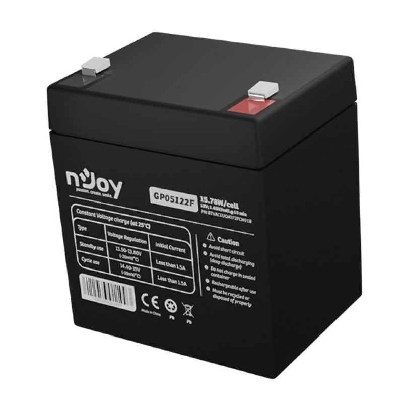 Акумуляторна батарея nJoy GP05122F 12V 5AH (BTVACEUOATF2FCN01B)