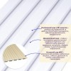 Декоративна рейка WPC стінова перламутр 3000*150*9мм (D) SW-00001866 Sticker Wall