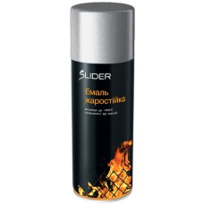 Емаль SLIDER color жаростійка Сріблястий 400 мл