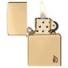 Запальничка Zippo Armor High Polish Brass Flame Design Series Flame 5,6х3,8х1,3 см Золотистий (46397)