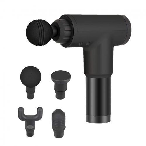 Портативний масажер для тіла Fascial Gun KH-320 Black (VD1299) Портативний масажер для тіла Fascial Gun KH-320 Black (VD1299)