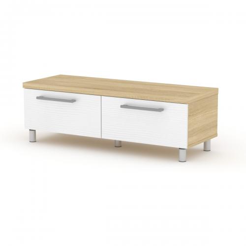 Тумба ТВ-2 МГ-2 Компанит дуб сонома + білий Тумба ТВ-2 МГ-2 Компанит дуб сонома + білий
