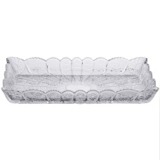 Блюдо для закусок YIWU Lirmartur 28.6x16.5x3 см Прозорий (HP-YH-26)