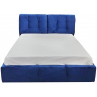Ліжко BNB Gold Comfort 120 х 190 см Simple З підйомним механізмом та нішою для білизни Синій
