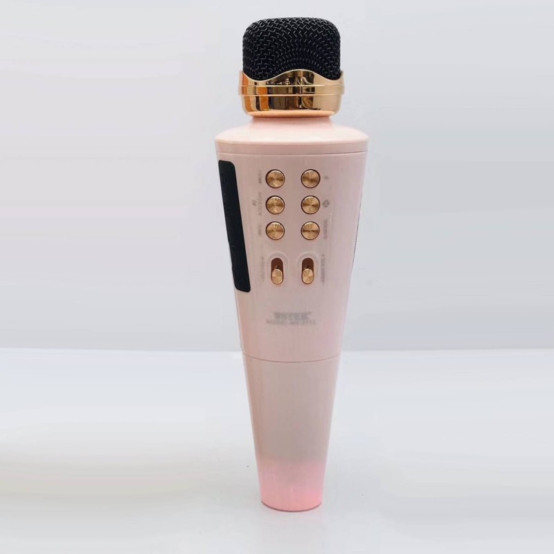 Бездротовий караоке мікрофон Wster WS2711 2в1 Рожевий AN 415615/3