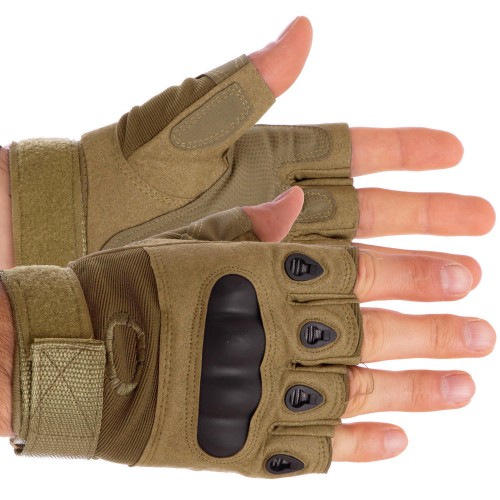 Тактичні рукавички з відкритими пальцями і посилив. протектор OAKLEY BC-4624 (р-р ХХL) Хакі (PT0185) в інтернет супермаркеті PbayMarket!