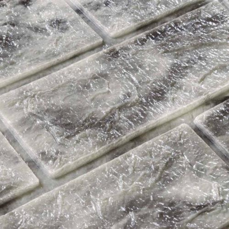 Самоклеюча декоративна 3D панель Loft Expert 109-5 Чорний природний мармур 700x770x5 мм