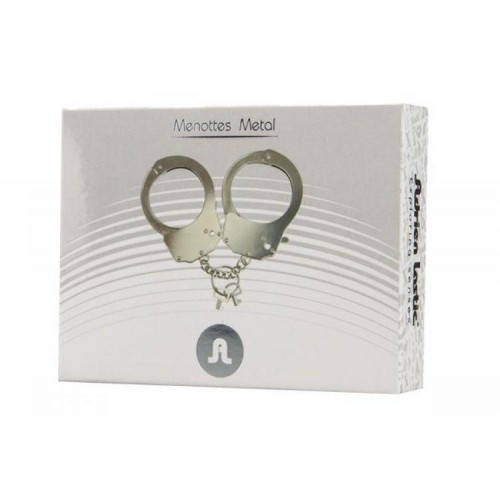 Наручники металеві Adrien Lastic Handcuffs Metallic Сірий (AD30400)