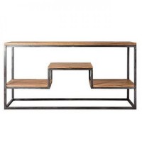 Консоль для дому в стилі Loft NS-363 830x1600x400 мм Черный Консоль для дому в стилі Loft NS-363 830x1600x400 мм Черный