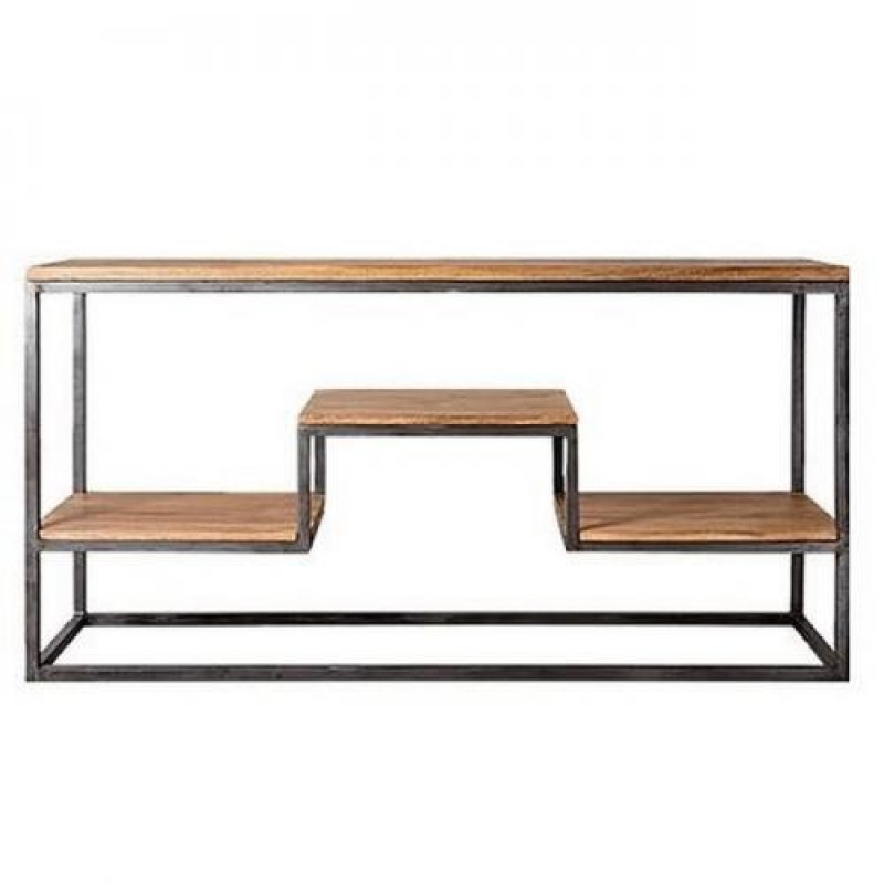 Консоль для дому в стилі Loft NS-363 830x1600x400 мм Черный