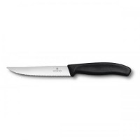 Кухонний ніж Victorinox SwissClassic Gourmet для стейку та піци 120 мм Чорний (6.7933.12)