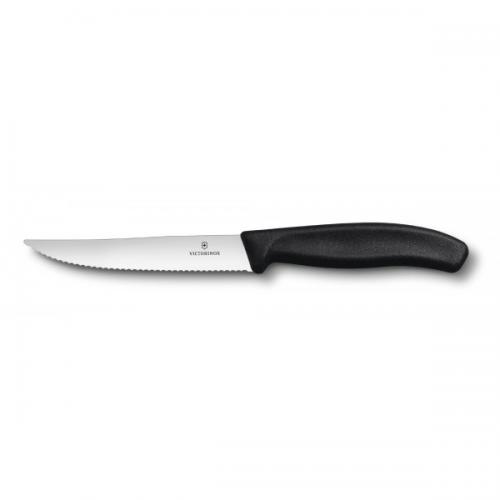 Кухонний ніж Victorinox SwissClassic Gourmet для стейку та піци 120 мм Чорний (6.7933.12) Кухонний ніж Victorinox SwissClassic Gourmet для стейку та піци 120 мм Чорний (6.7933.12)