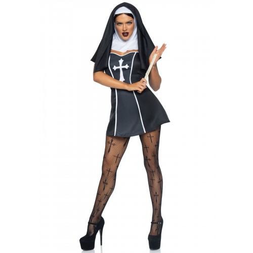 Костюм черниці Leg Avenue Naughty Nun L, сукня, головний убір в інтернет супермаркеті PbayMarket!