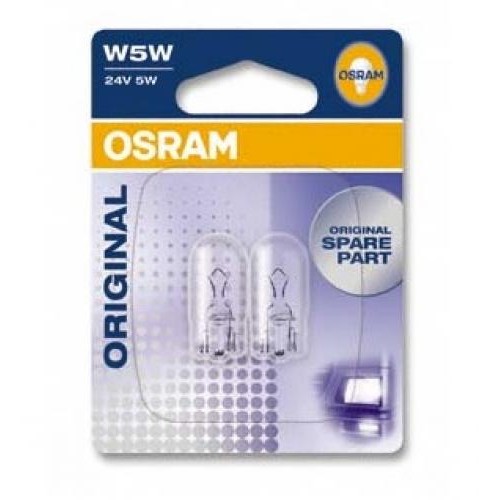 Автолампа ук. OSRAM 2845-02B W5W 24V W2.1X9.5D 10X2 Blister в інтернет супермаркеті PbayMarket!