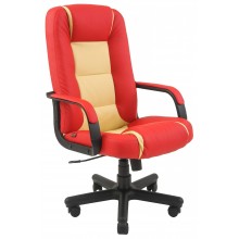 Офісне крісло керівника Richman Челсі Флай 2210-2201 Пластик Річ М2 AnyFix Червоно-бежеве