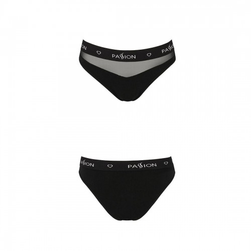 Трусики з прозорою вставкою Passion PS006 PANTIES XL, black в інтернет супермаркеті PbayMarket!