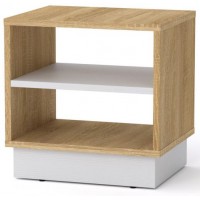 Тумбочка нічна Компанит ПКТ-7 Дуб сонома + німфея альба (40х32х40 см) Тумбочка нічна Компанит ПКТ-7 Дуб сонома + німфея альба (40х32х40 см)