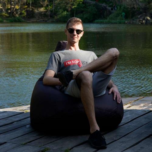 Крісло Мішок Груша Оксфорд 300 150х100 Студія Комфорту Великий коричневий Крісло Мішок Груша Оксфорд 300 150х100 Студія Комфорту Великий коричневий