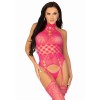 Мереживний бодістокінг з відкритим доступом Leg Avenue High neck lace bodystocking One size Raspberr в інтернет супермаркеті PbayMarket!