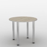 Стіл круглий для переговорів Тиса Мебель СМ-33 1 Сонома 750x900x900 мм Стіл круглий для переговорів Тиса Мебель СМ-33 1 Сонома 750x900x900 мм