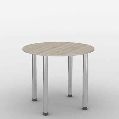 Стіл круглий для переговорів Тиса Мебель СМ-33 1 Сонома 750x900x900 мм Стіл круглий для переговорів Тиса Мебель СМ-33 1 Сонома 750x900x900 мм