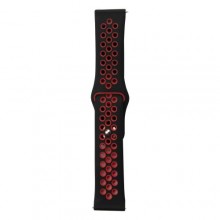 Ремінець Nikes Samsung Gear S3 22 mm Чорно-Червоний