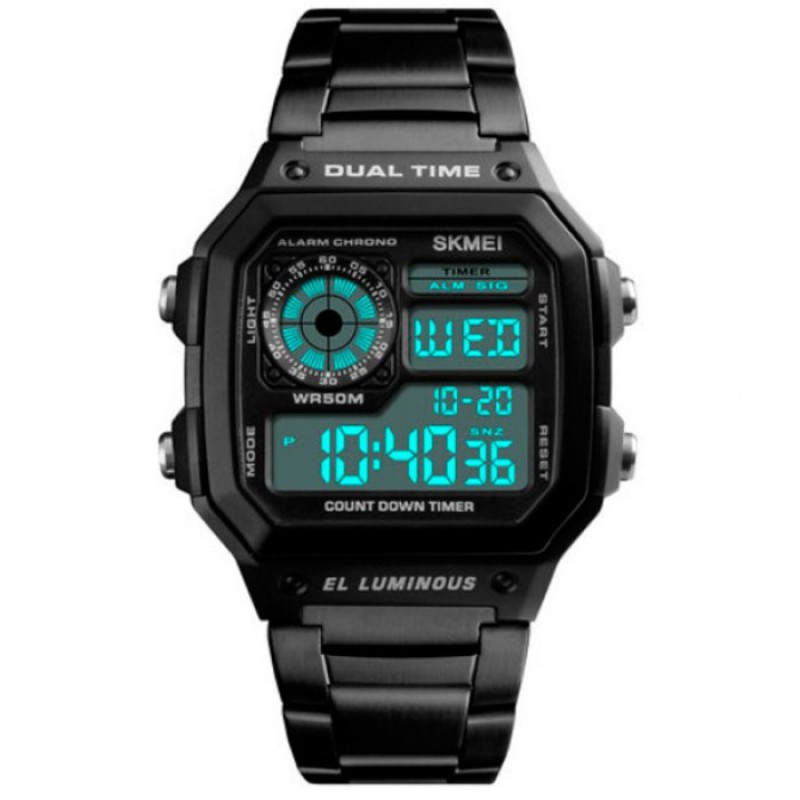 Чоловічий годинник Skmei 1335 Ripple Black