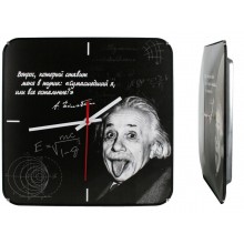 Настінний годинник Montre Енштейн 30х30х5 см Скло Тихий хід (17006)