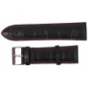 Ремінець для годинника Mykhail Ikhtyar зі шкіри 24 мм Чорний (S607-24-1S black)