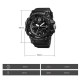 Чоловічий спортивний наручний годинник Skmei 1742 Hamlet Чорний