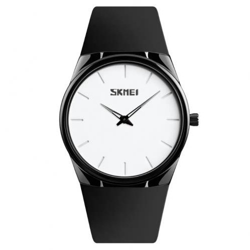 Наручний класичний годинник Skmei 1601S Чорний Наручний класичний годинник Skmei 1601S Чорний