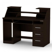 Стіл комп'ютерний Компаніт Комфорт-5 127х65х104 см Венге темний