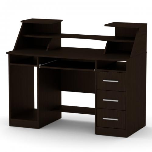 Стіл комп'ютерний Компаніт Комфорт-5 127х65х104 см Венге темний Стіл комп'ютерний Компаніт Комфорт-5 127х65х104 см Венге темний