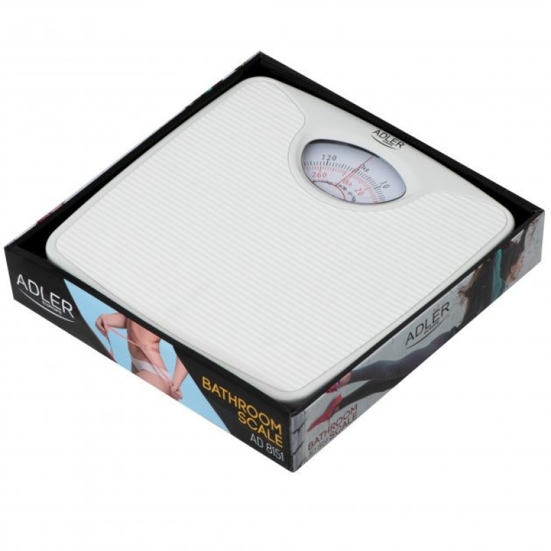 Ваги підлогові механічні Adler AD-8151w білі
