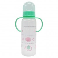 Пляшечка пластикова з ручками Mega Zayka MGZ-0207(Green) 250 мл