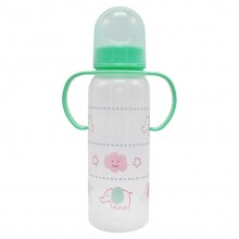 Пляшечка пластикова з ручками Mega Zayka MGZ-0207(Green) 250 мл