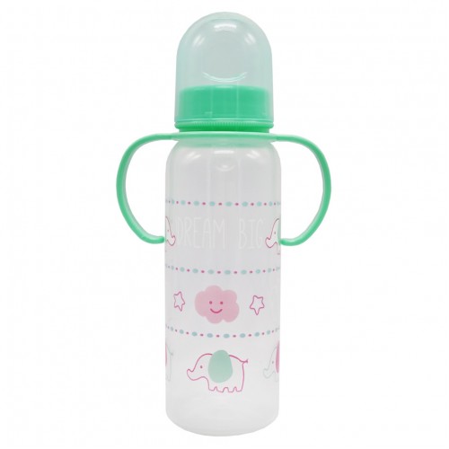 Пляшечка пластикова з ручками Mega Zayka MGZ-0207(Green) 250 мл Пляшечка пластикова з ручками Mega Zayka MGZ-0207(Green) 250 мл