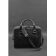 Шкіряна сумка для ноутбука та документів чорна Crazy Horse BlankNote