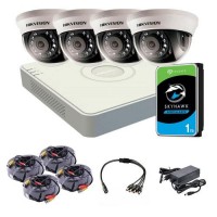 Комплект відеоспостереження Hikvision HD-TVI 4IN 2MP + HDD Комплект відеоспостереження Hikvision HD-TVI 4IN 2MP + HDD