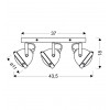 Спот Candellux Frodo 43.5x18 см Коричневий (93-71088)