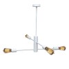Люстра підвісна MSK Electric Asket на чотири плафони Е27 NL 6120-4 WH Білий (619773)