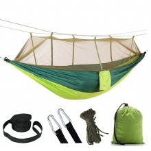 Гамак туристичний з москітною сіткою Camp 260x140 см Зелений (Н051059)